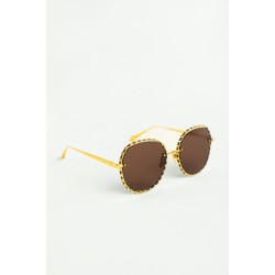 Gold Round Frame Sunglasses