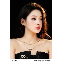 Sixdo With Tiny Heart Necklace