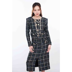Black Tweed Vest