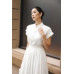 White Organza Flared Dress