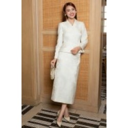 Light Cream Brocade Vest