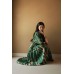 Green Silk Flared Dress