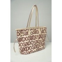 Brown And Beige Sixdo 2In1 Tote Bag