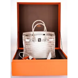 Hermès Himalaya Crocodile Birkin