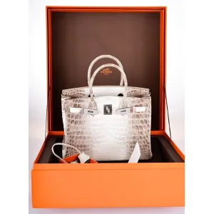 Hermès Himalaya Crocodile Birkin